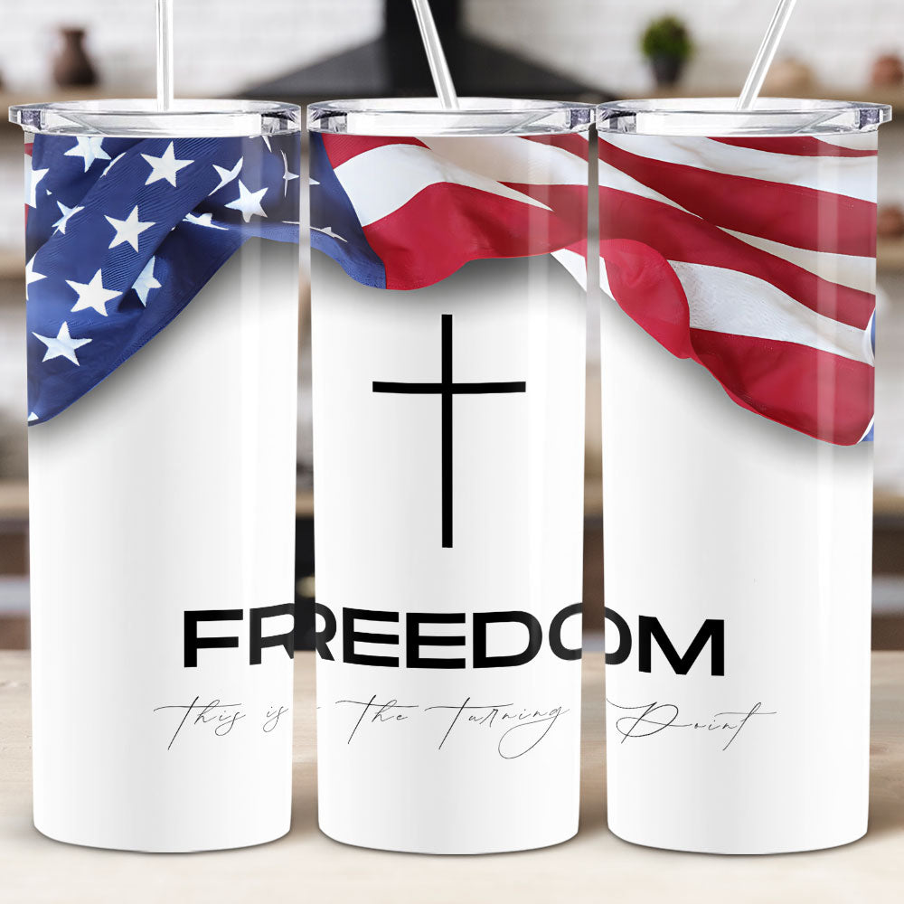 Freedom - Charlie Kirk Skinny Tumbler HO82 66014
