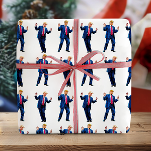 Custom Trump Dancing Style Make Christmas Great Again Wrapping Paper HO82 65454