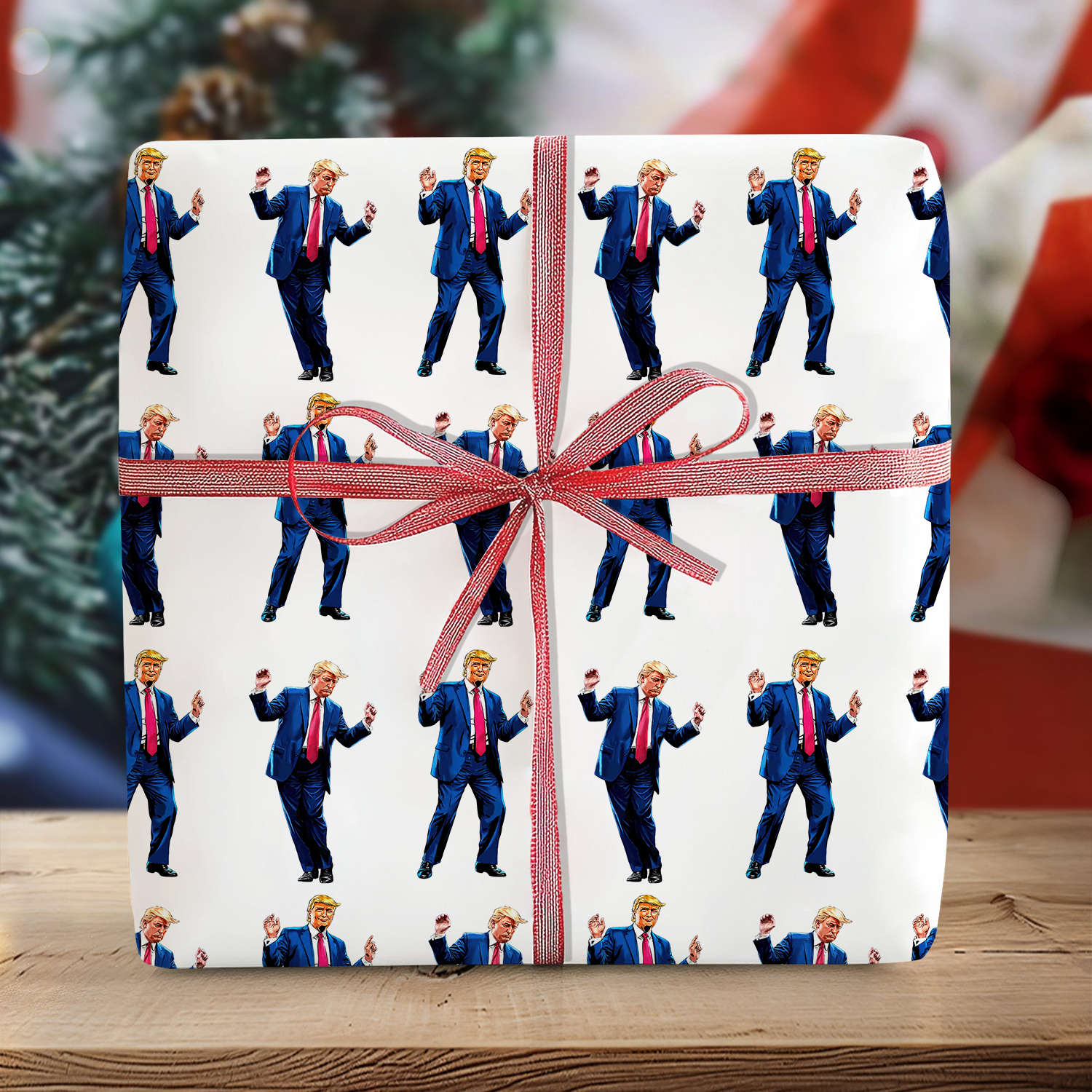 Custom Trump Dancing Style Make Christmas Great Again Wrapping Paper HO82 65454