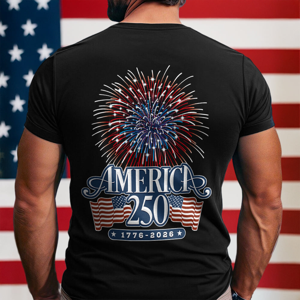 America 250 Firework Back & Front Shirt TH10 894639