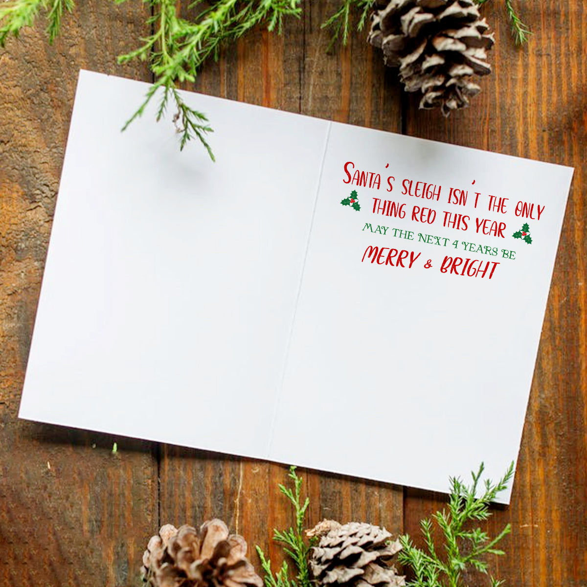 Merry Christmas America and Happy New Year Trump Christmas Card HO82 65518