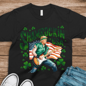 Shamrockin’ The Usa Trump ST. Patrick’s Day Dark Shirt CH07 67330