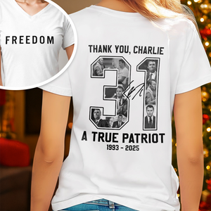 Freedom - Rest In Peace Charlie Kirk Back and Front Bright Shirt CH07 67732