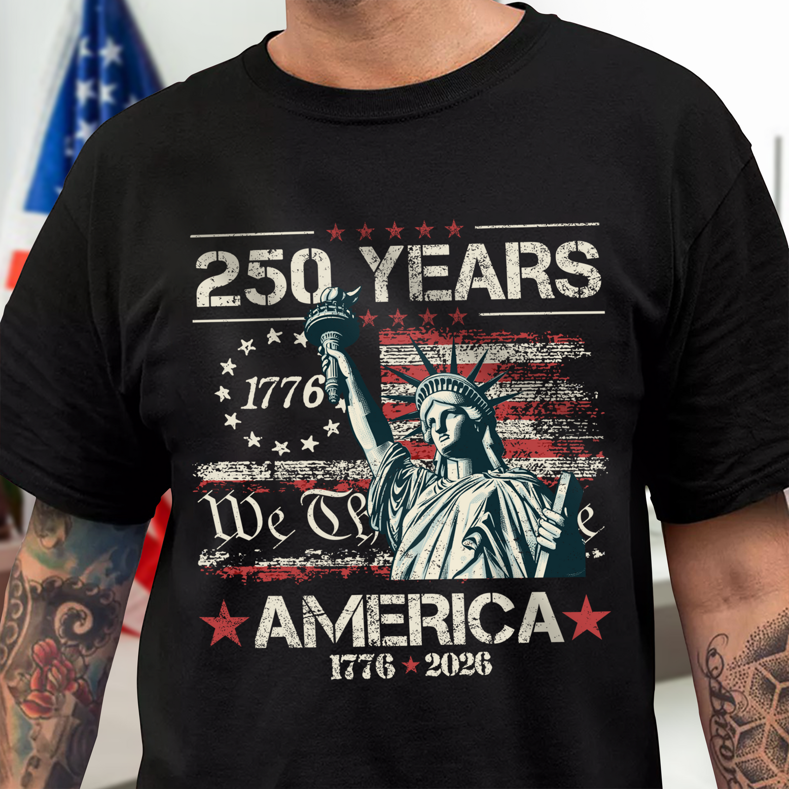 Celebrate Our America 250th Anniversary We The People Dark Shirt CH07 896688