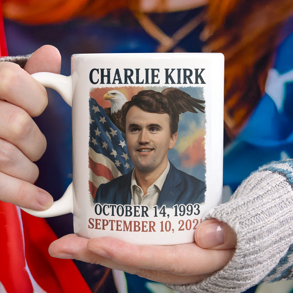 Pray for Charlie Kirk White Mug HA75 64552