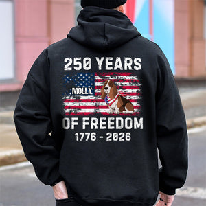 Custom Dog America 250 of Freedom Back Side Dark Shirt LM32 895315