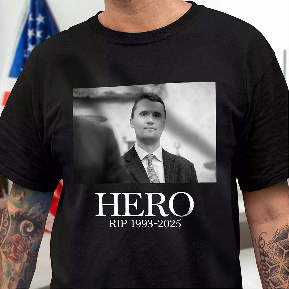 Hero Charlie Kirk American Hero Dark Shirt HO82 65826