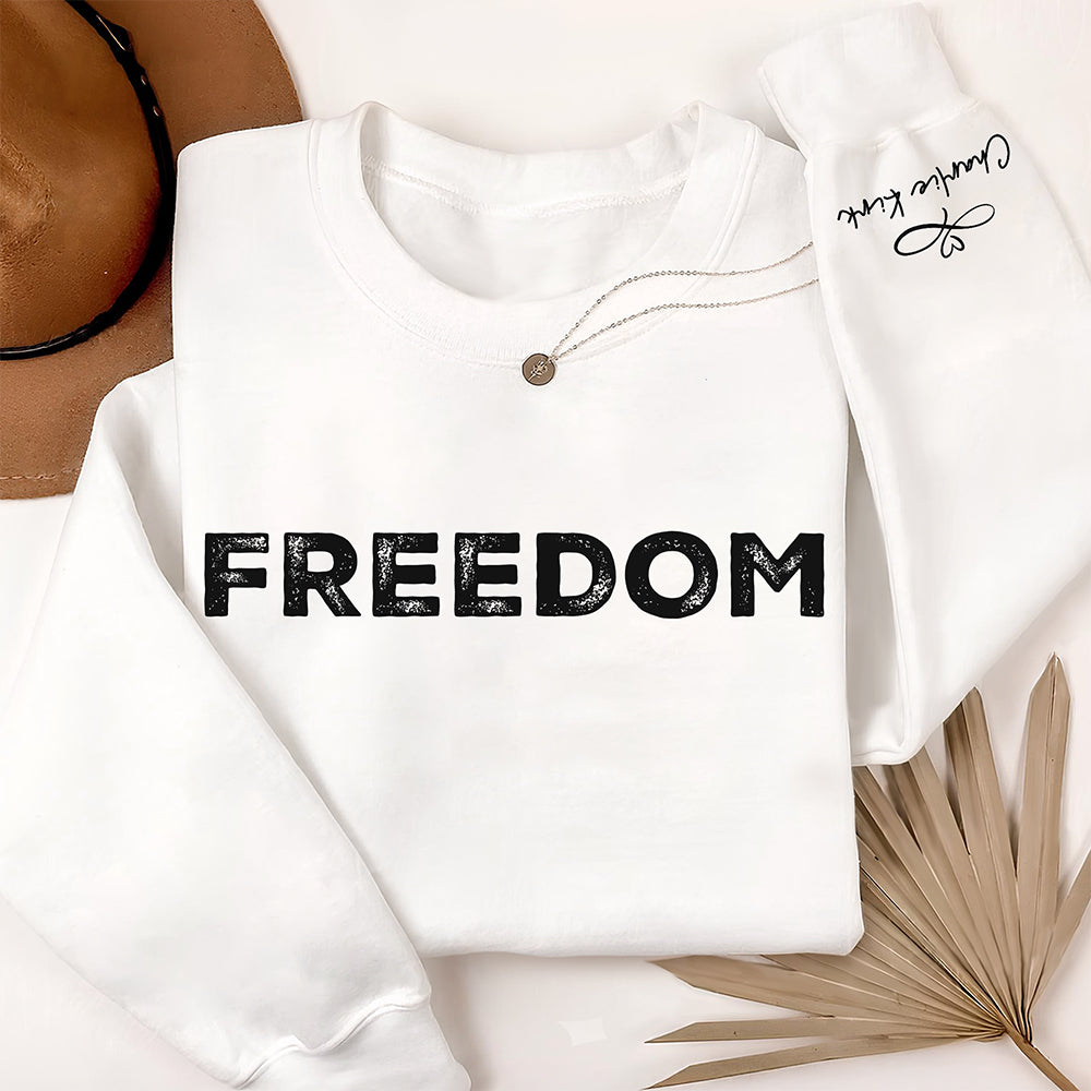 Charlie Kirk Freedom Sleeve Sweatshirt HA75 64566
