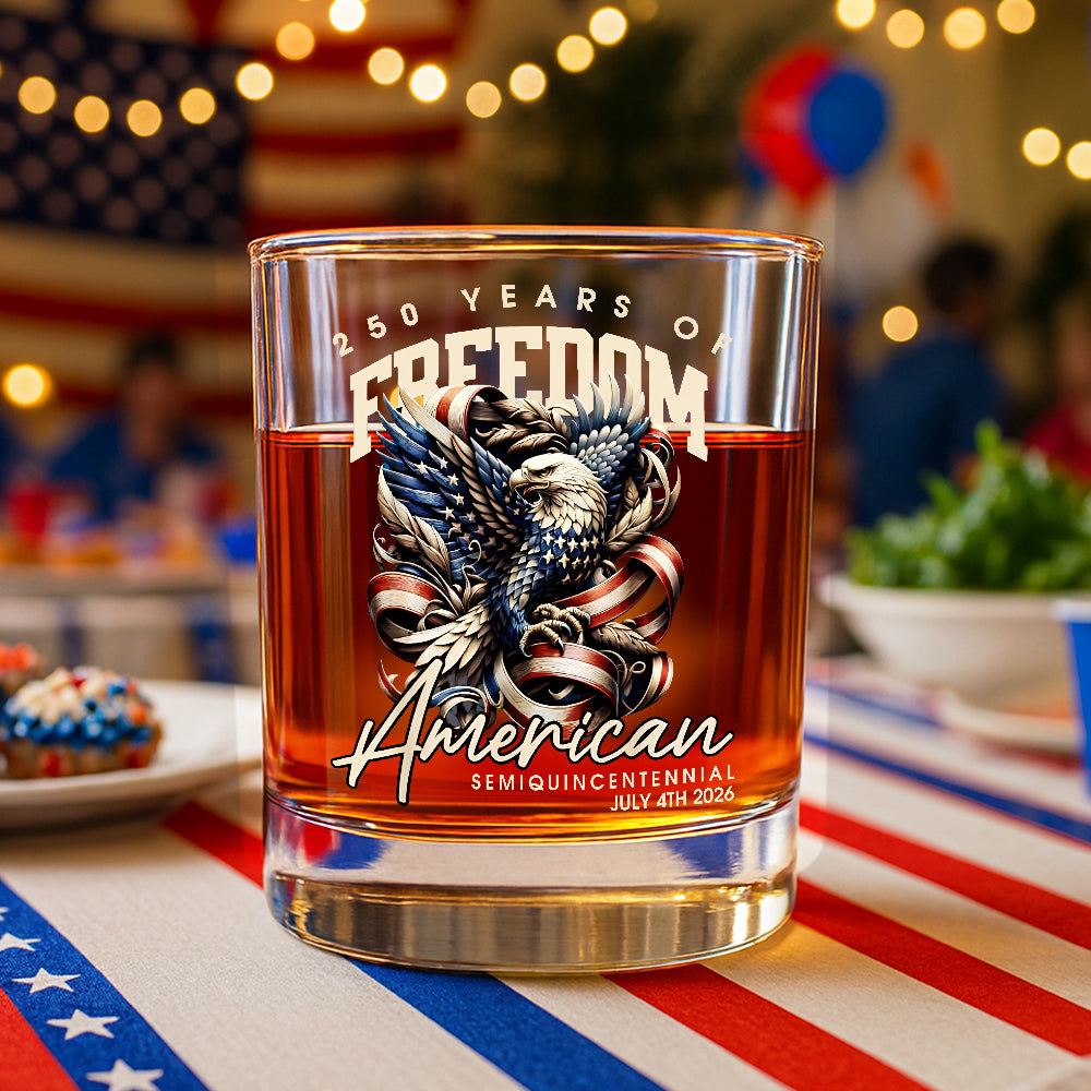 250 Years Of Freedome America Whiskey Glass TH10 894541