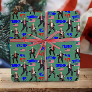 Trump - Embrace Success with a Little Bit of Crazy Wrapping Paper LM32 63969