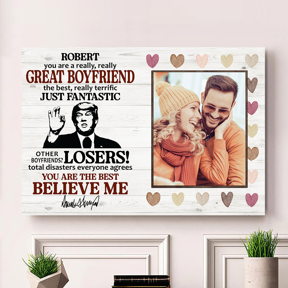 Custom Photo You're Really Great Canvas Wife Gifts For Mother's Day From Husband HA75 64386