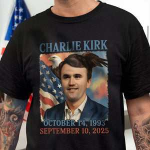 Pray for Charlie Kirk Dark Shirt HA75 64554