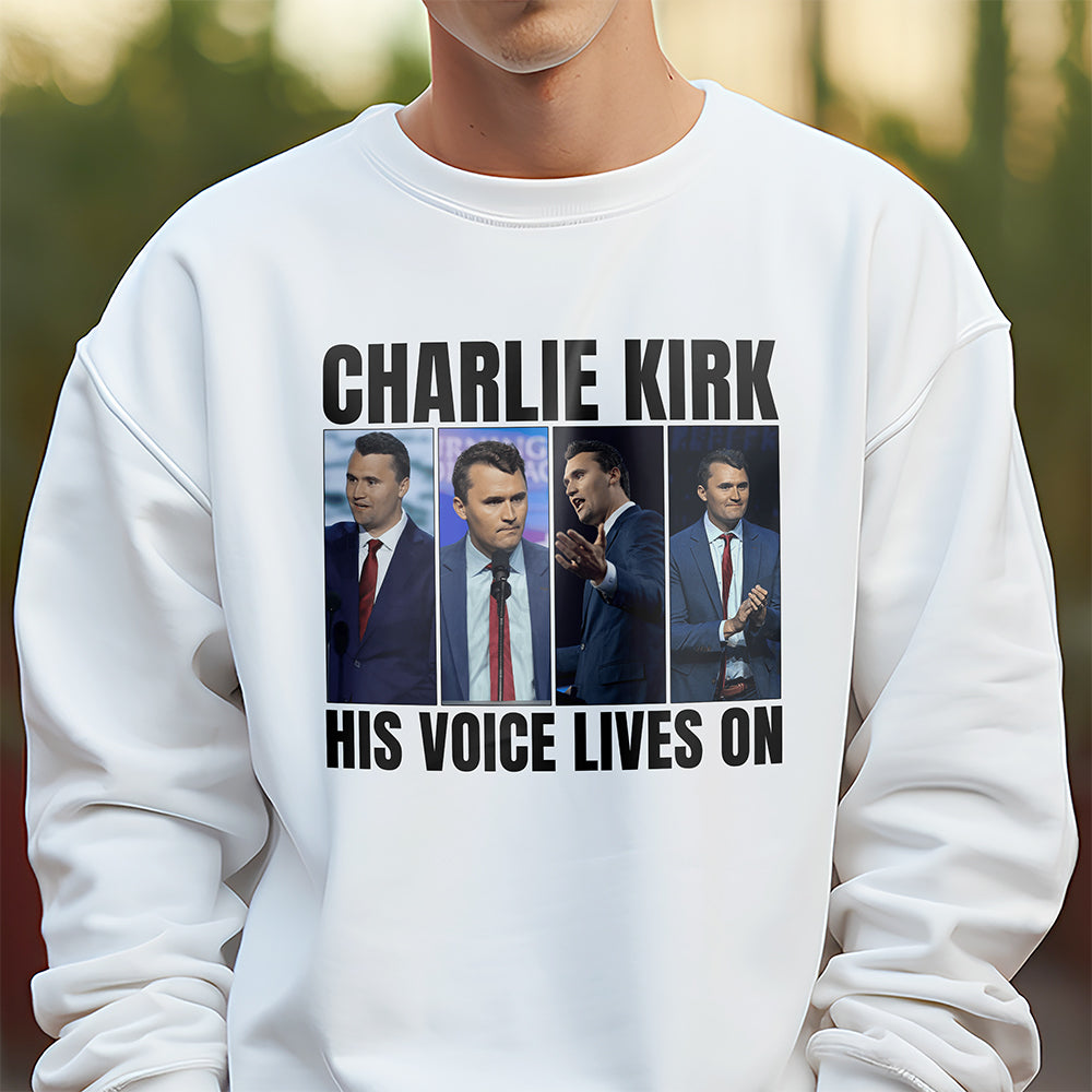 Charlie Kirk His Voice Lives On Bright Shirt HO82 65898