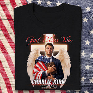 God Bless Charlie Kirk - A True Patriot Dark Shirt HO82 65778