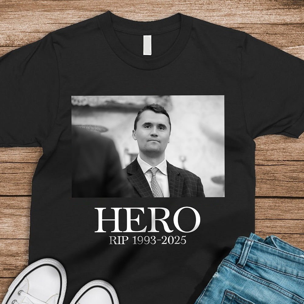 Hero Charlie Kirk American Hero Dark Shirt HO82 65826