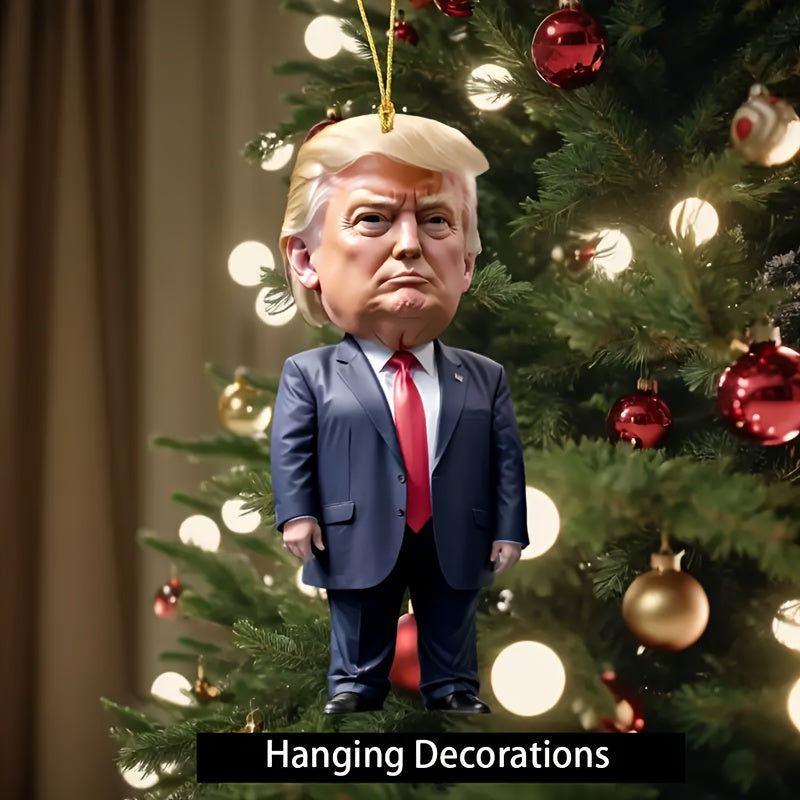 President Trump Acrylic Ornament Christmas & Halloween Decor - Perfect Holiday Gift Idea HA75 63596