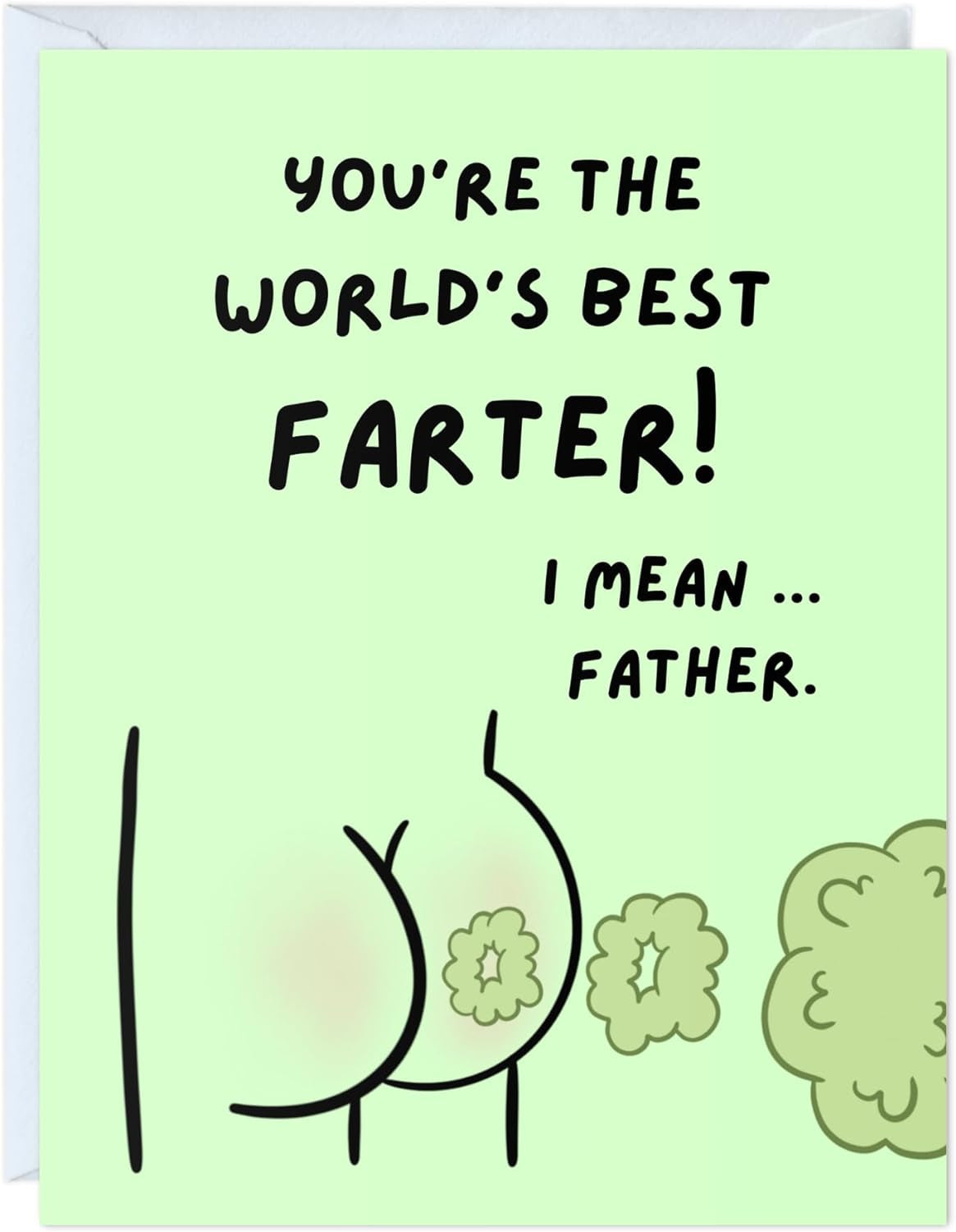 Fathers Day Card for Dad Birthday, Anniversary Husband Him Grandpa Grandfather Stepdad Stepfather, Birthday Thank You Kawaii Greeting Card (Thanks for Feeding Me ...)