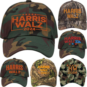 Harris Waltz Hat Harris Waltz 2024 Camouflage Cat Hat Harris Walz Hat Kamala Harris Hat Vote Blue Hats