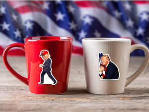 Trump 2024 Stickers (200 Pcs) Patriotic American Support Sticker Make America Great Again Decor USA Flag Decal Gifts Merch for Laptop Window Luggage Guitar Skateboard
