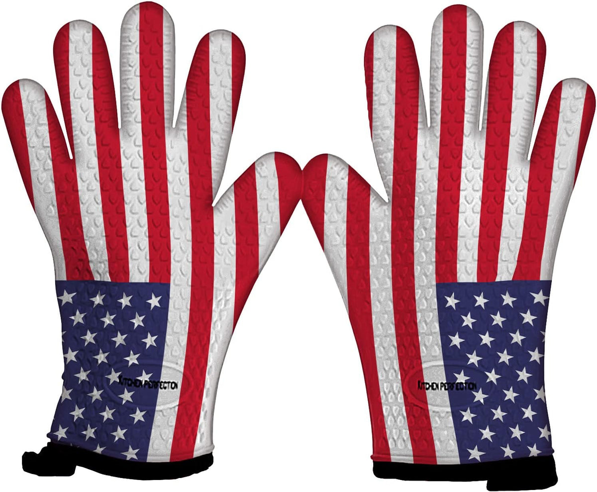 Silicone Smoker Oven Gloves -Extreme Heat Resistant BBQ Gloves -Handle Hot Food Right on Your Grill Fryer Pit|Waterproof Oven Mitts |Superior Value Set+3 Bonuses