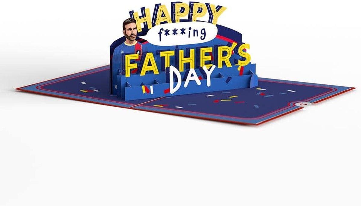 Ted Lasso Happy Father'S Day Pop-Up Card, 5 X 7”, Funny Card for Husband or Dad, Greeting Card with Envelope