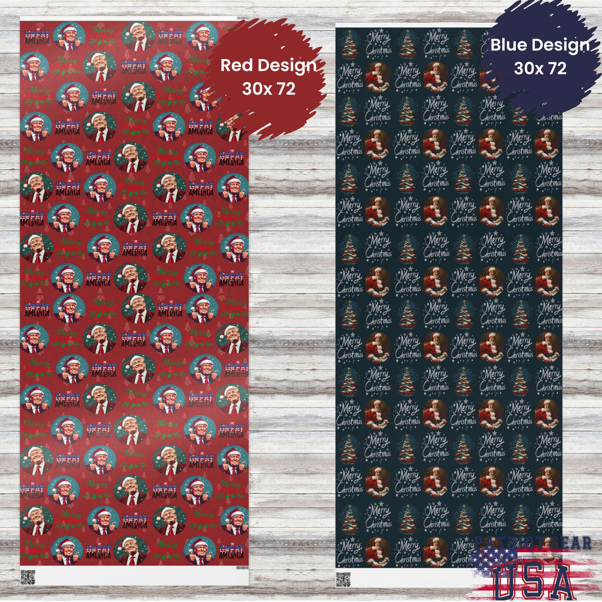 Donald Trump Christmas Wrapping Paper 2Designs & 3Sizes Trump Wins 2025 Christmas Will Be Great Again Christmas Gift Wrap MAGA Gift Paper