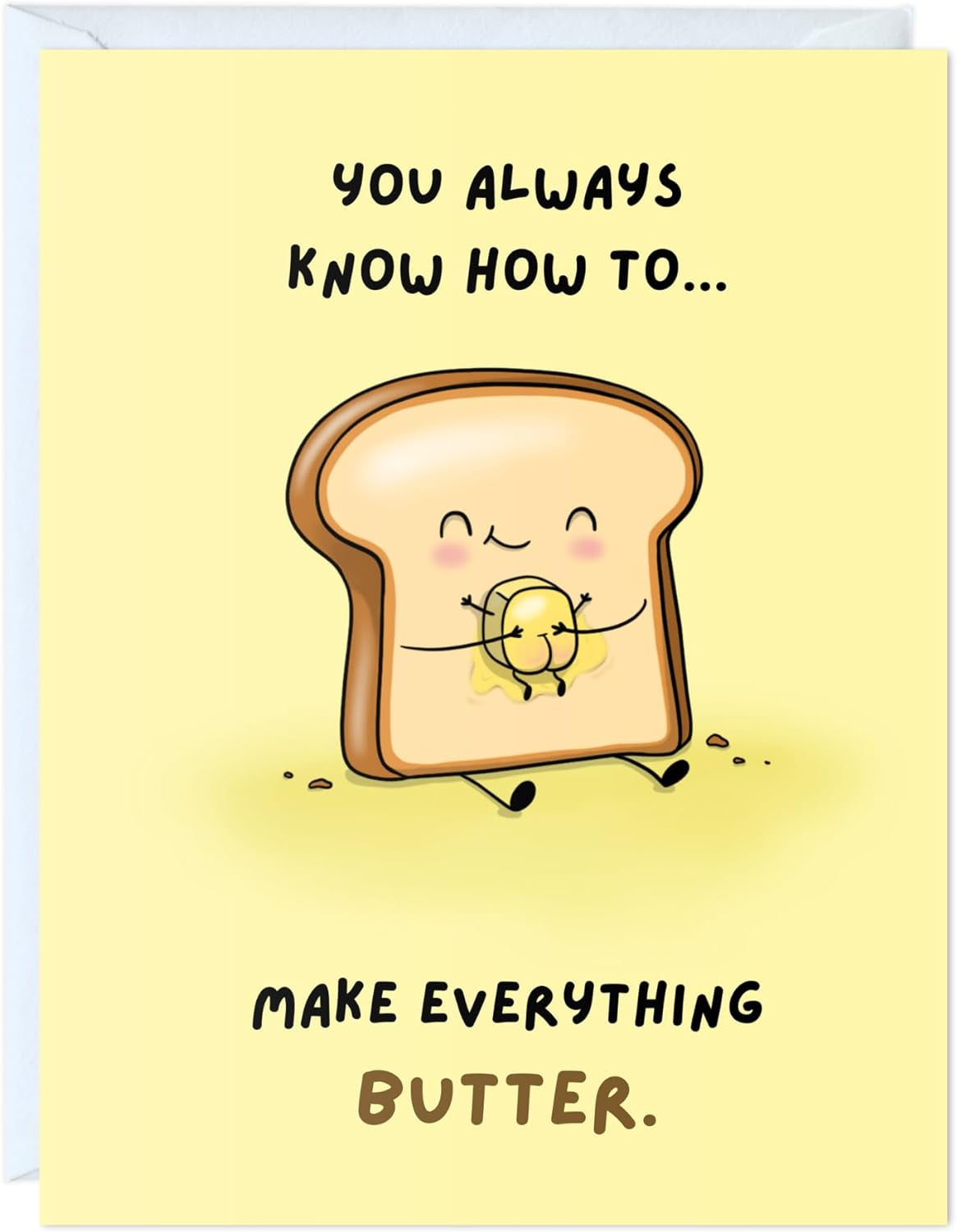 Fathers Day Card for Dad Birthday, Anniversary Husband Him Grandpa Grandfather Stepdad Stepfather, Birthday Thank You Kawaii Greeting Card (Thanks for Feeding Me ...)