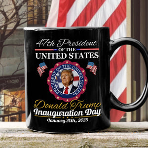 Donald Trump Presidential Inauguration Day 2025 Black Mug HA75 67116