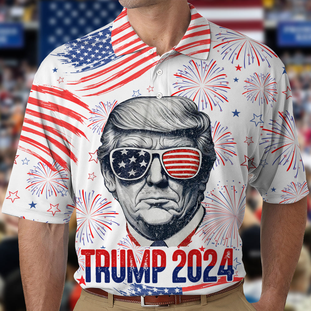 Independence Day American Trump Polo Shirt TH10 N304 62673