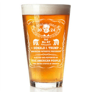 Donald J. Trump American Patriotic President Beer Glass HA75 63968