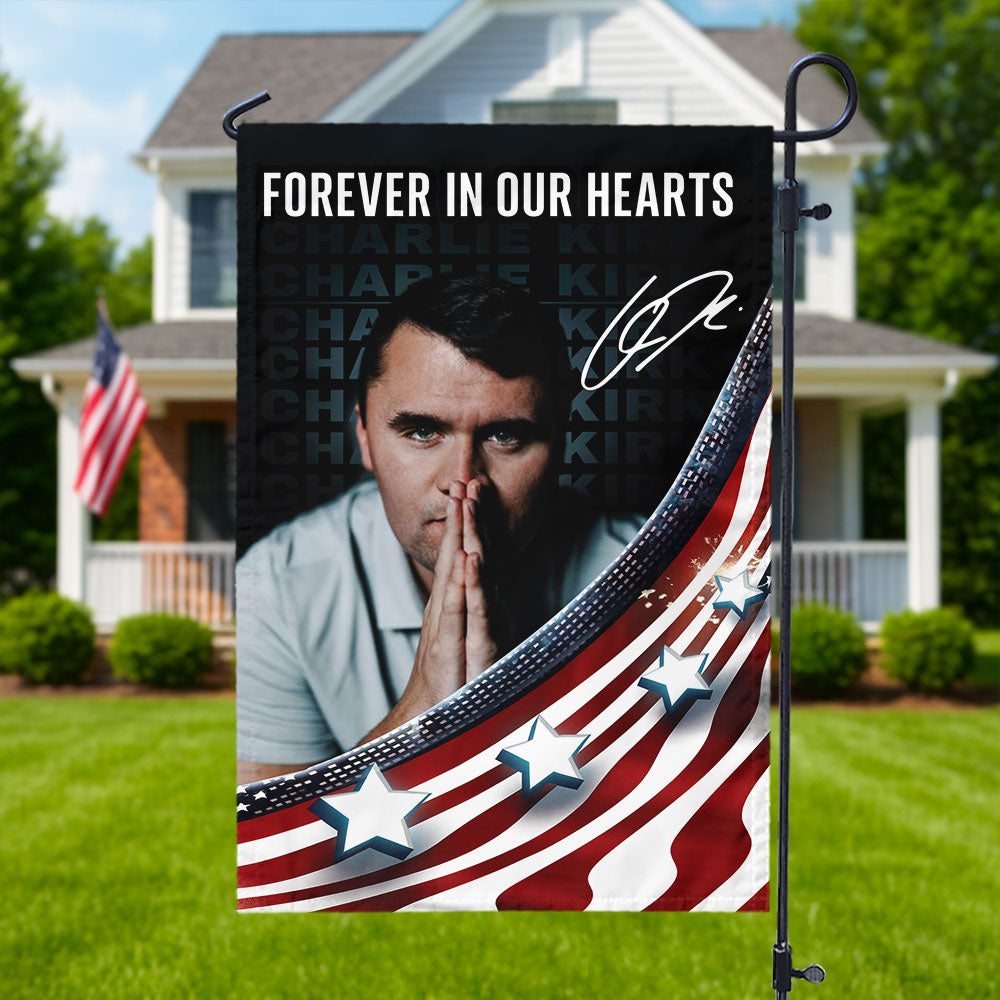 Charlie Kirk Signature Freedom Garden Flag N369 64533