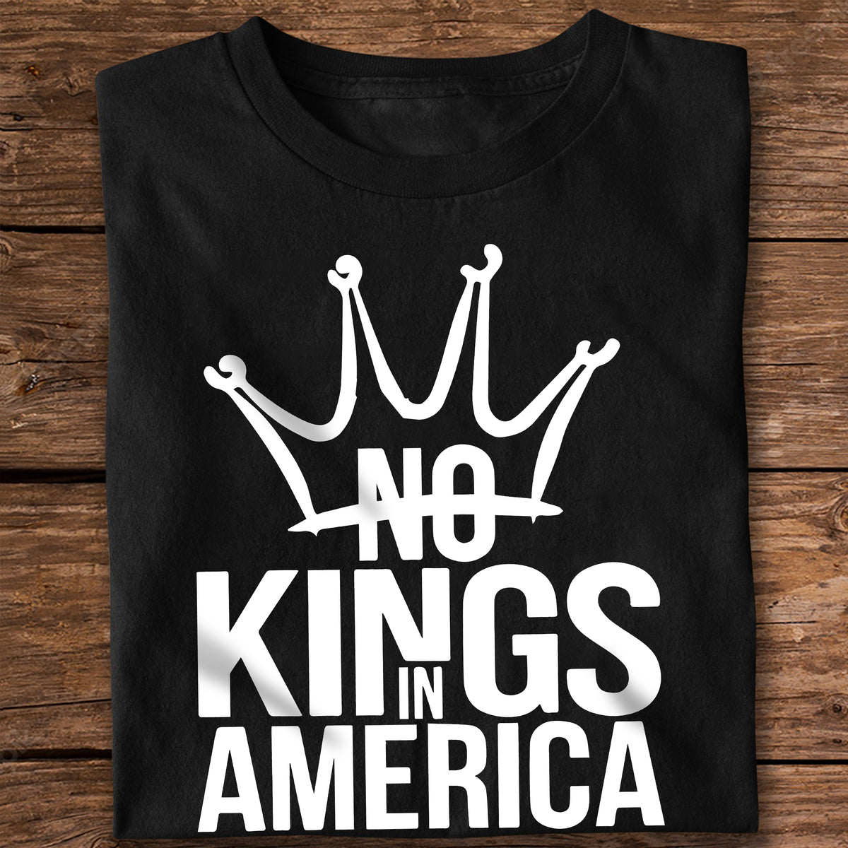 No Kings In America Dark Shirt