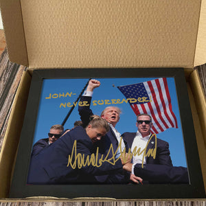 Trump Legends Never D** Never Surrender Picture Frame DM01 63187