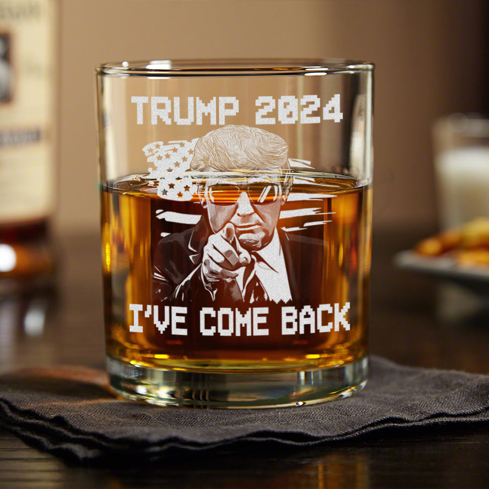 I've Come Back Trump - Love For Our Country Is What Matters Most Rock Glass HA75 63769