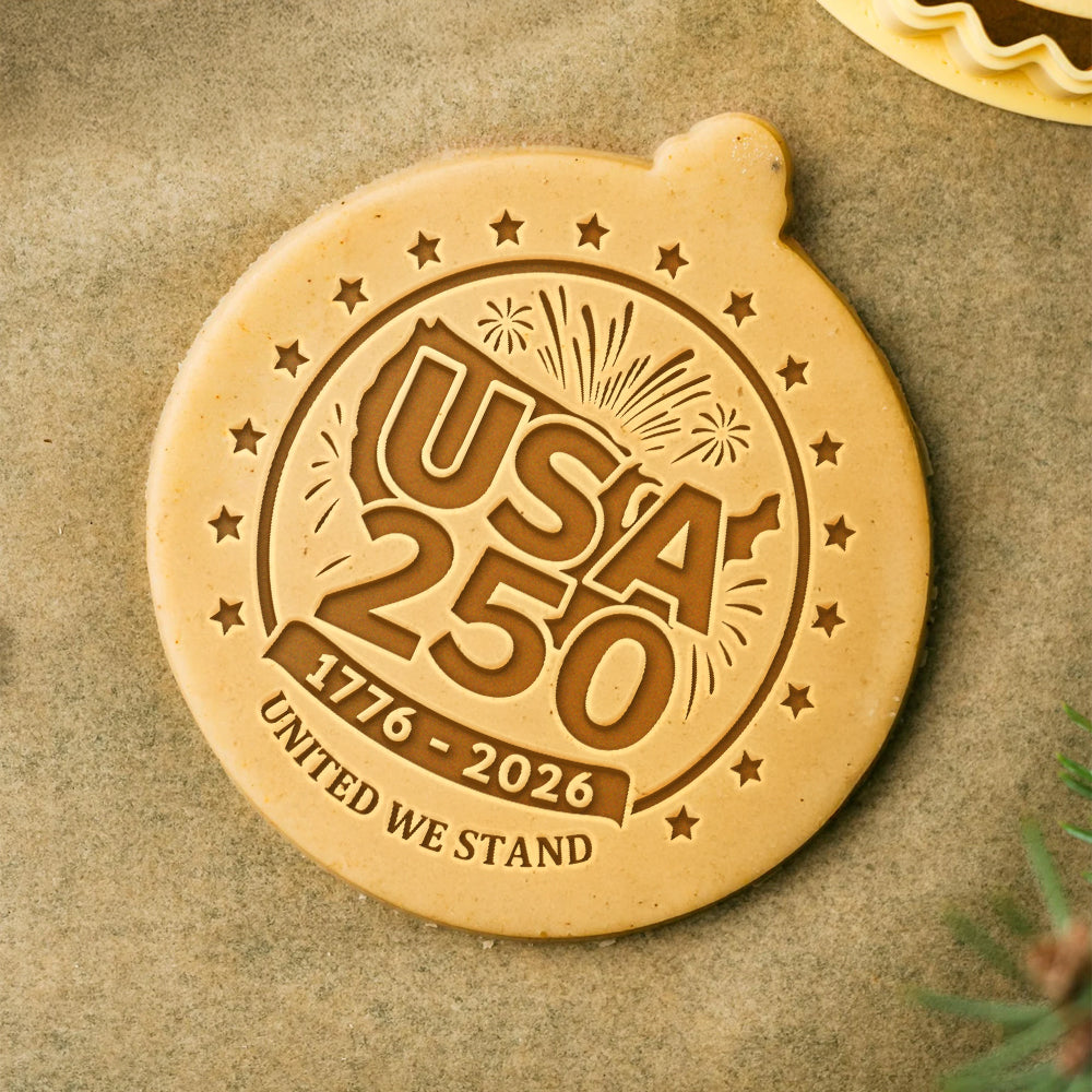USA 250 Anniversary 1776-2026 United Westand Cookie Stamp HO82 900668