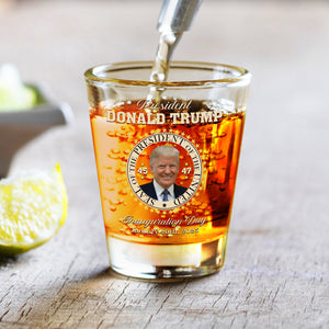 President Donald Trump Inauguration Day Shot Glass HA75 63960