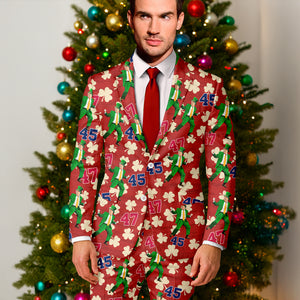 Custom Trump 45-47 Shamrock Patrick's Day Men's Suit HO82 66030