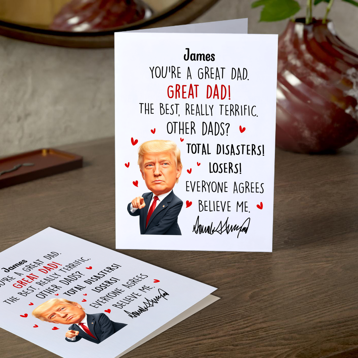Personalized Gift Funny Donald Trump Mother's Day Thankyou Card LM32 65331