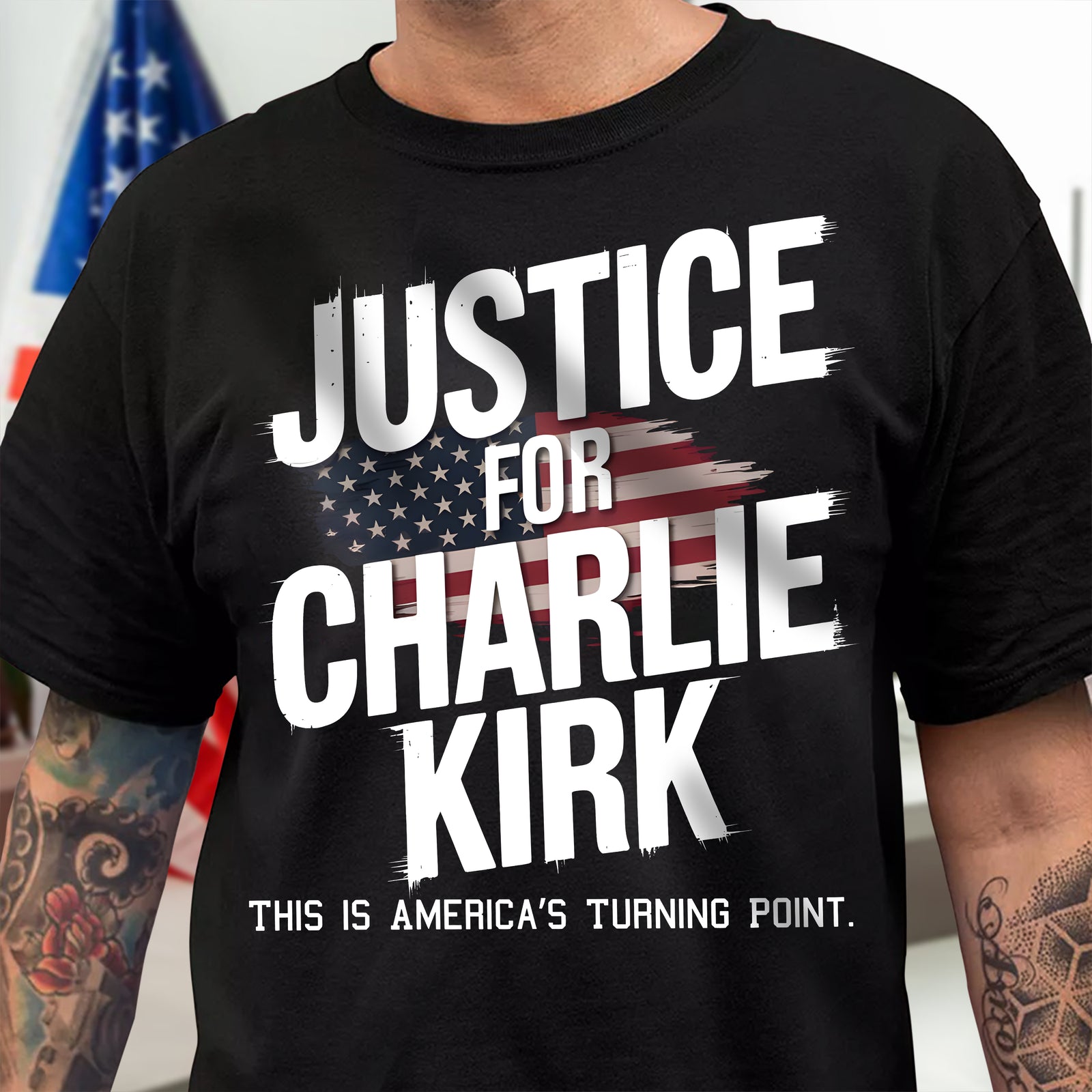Justice For Charlie Kirk, This is America’s Turning Point Dark Shirt LM32 65595