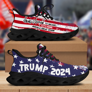 Trump 2024 Let's Make America Great Again Max Soul Shoes HA75 62920