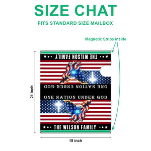 Custom Name One Nation Under God - 250 Years Of Freedom Patriotic Mailbox Cover HO82 901036