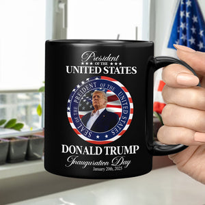 Trump President Inauguration Day Black Mug TH10 64229