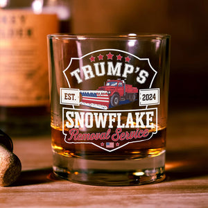 Trumps Snowflake 2024, Snowflake Removal Trump Whisky Glass HA75 67168