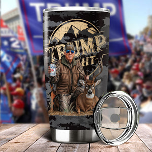 Custom Trump Deer Hunting, Duck Hunting Fat Tumbler HA75 63916