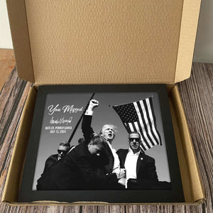 You Missed Funny Trump 2024 President Shooting Legends Never D** Picture Frame Canvas Poster HO82 63154