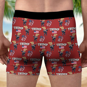 President Trump 45th & 47th Men's Boxer Briefs Trump Dancing Funny Gift N304 HA75 67144