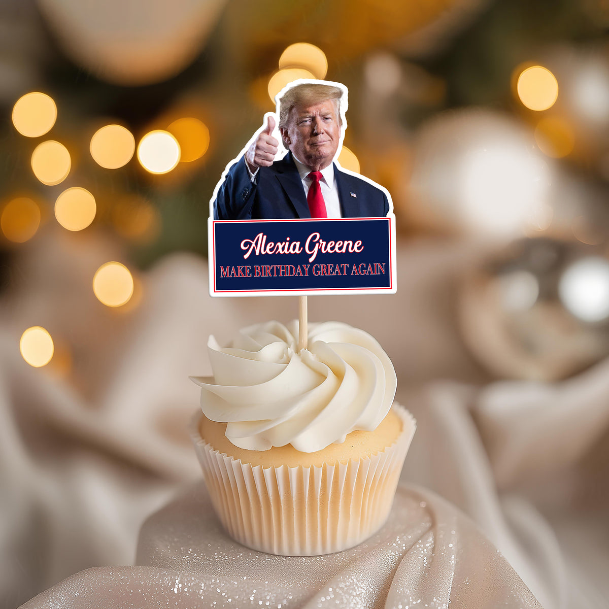 Personalized Funny Trump Make Father's Day Great Again Party Decoration Cupcake Toppers LM32 65335