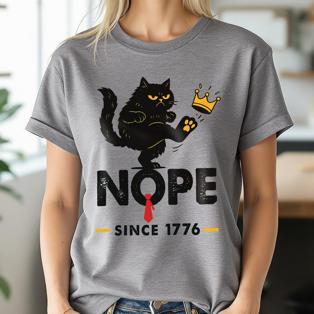 Nope King Since 1776 Bright Shirt