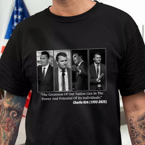 Charlie Kirk Conservative Patriot Memorial Dark Shirt LM32 65413