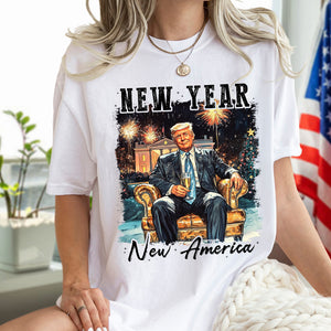 New Year New America President Donald Trump Shirt HA75 64280